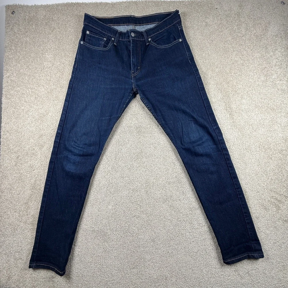 Levis 512 Slim Taper Fit Jeans Mens 31x32 Dark Wash Indigo Denim Pants